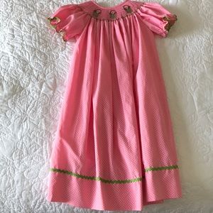 Smocked Pink Easter Dress 4T